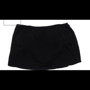 Cacique crochet black swim skirt